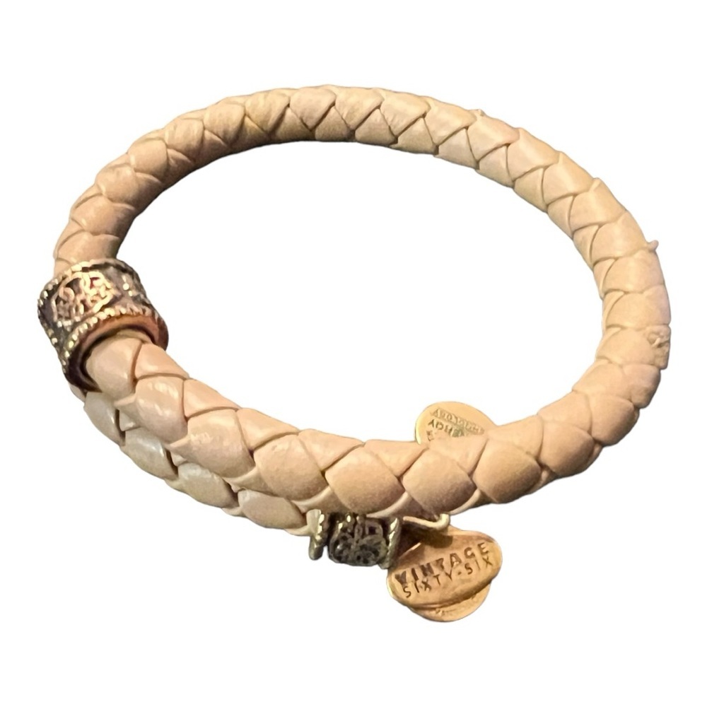 Alex &‎ Ani Vintage Sixty Six Leather Bracelet Energy Technology
